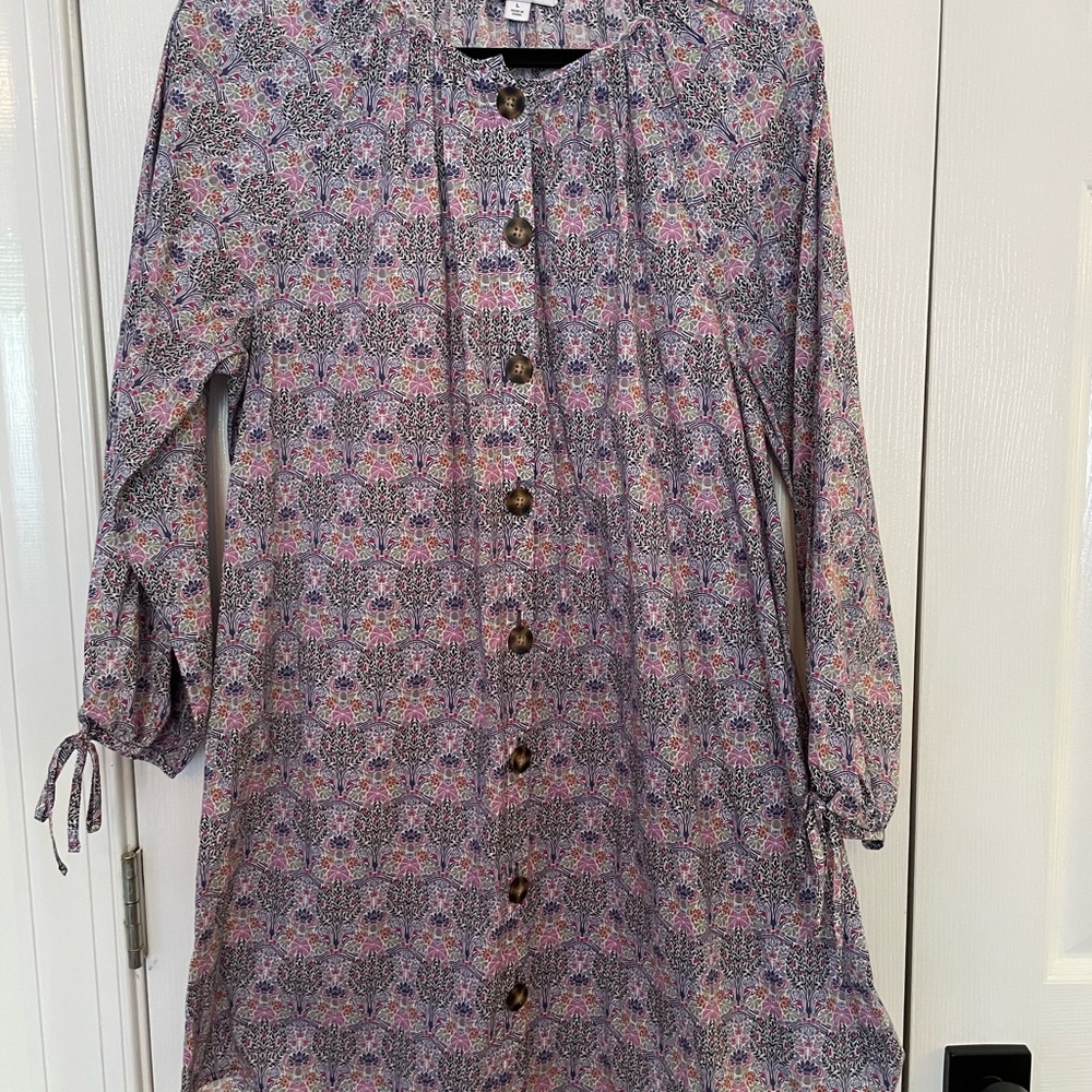 J Crew Liberty Fabric Mini Dress